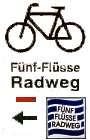 F&uuml;nf-Fl&uuml;sse-Radweg